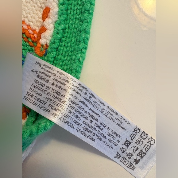 Zara Green and White Knit Fabric Halter top - Picture 8 of 8